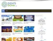 Tablet Screenshot of eventsdoha.com